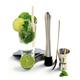 YOKO DESIGN 1238 Mojito-Set aus Edelstahl, 21,6 x 17,5 x 5 cm, Grau