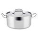 Quid Cook Inox Basika Kasserolle, Edelstahl 26 x 12,5 cm