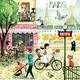 Happy Spaces Kunstdruck auf Leinwand, für Kinder, Motiv Paris von Gaia Marfurt, 50 x 50 x 2 cm