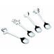 Guzzini Fratelli Love, Set 4 Stück Kaffeelöffel Good Luck, Stainless steel 18/10