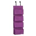 Premier Housewares 1901117 Hängeorganizer für Tür, Polyester, 4 Fächer, Violett