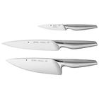WMF Messerset 3-teilig Chef Edition 3 Messer Küchenmesser geschmiedet Performance Cut in Holzkassette Kochmesser