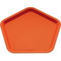 Alessi MC05 O "Territoire intime" Tablett fünfeckig aus Stahl lackiert Orange