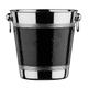 Premier Housewares 0507784 Sektkühler mit Hammered Schwarz Band, Edelstahl