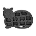 Fairly Odd Novelties Cat Kitten Form 10 Eiswürfelform Black Rubber Neuheit Gag Geschenk