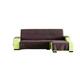 Eysa Lona Liso Sofa Überwurf Chaise Longue 240 cm. links Frontalsicht - Fb. 17-braun