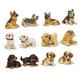 Unbekannt Sunny Toys 12440 Poly Hunde circa 6 cm, 12 fach sortiert