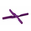 pavonidea trivevis Kreuz Topfuntersetzer aus Silikon, Abmessungen von 208 x 19 x 14 mm, Violett