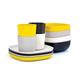 Ekobo 34291 Gusto Frühstücks-Set, lemon/white/stone/black