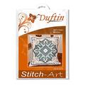 Duftin 10576-AZ10 Kissen, geometrisch, Baumwolle, 40 x 40 cm, Grünsur