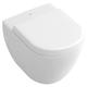 Villeroy & Boch 9M66S101 V&B WC-Sitz Subway compact Quick Release und Soft Closing Scharniere vc wealpin