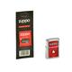 Zippo 2.004.535.1 Feuerzeug Red 3D Flame plus Ersatz-Docht, Collection 2015, chrom hochpoliert