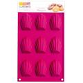 Unbekannt SCRAPCOOKING 3115 Multi 9 Madeleines Backform Silikon Rosa 32 x 17,5 x 1,7 cm