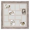 Deknudt Frames S48SH7P16 Bilderrahmen, Galerierahmen für 16 Fotos, Holz, 10 x 15 cm, Grau/Beige