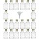Viva Haushaltswaren #31056# 20 x Mini Glasflasche 20 ml mit Schraubverschluss, als Flachmann, Schnapsflasche & Likörflasche geeignet (inkl. Trichter Ø 5 cm)