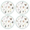 Wrendale Designs Farmyard Feathers Round Placemat 4 Stück (s)