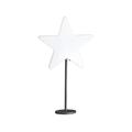 8 seasons design | Standleuchte Stern Shining Window Star (Ø 30 cm, LED, Akku, mit und ohne Kabel betreibbar, Tischdeko, Fensterbankdeko, Indoor) weiß