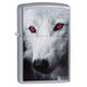 Zippo 60000469 Wolve with Red Eyes Feuerzeug, Messing, Edelstahl, 1 x 3,5 x 5,5 cm