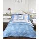 Camargue Vintage Stil, Blau Einzigen Bettdecke Bettbezug und Kissenbezug Bett Set Bettwäsche Bettwäsche