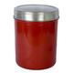 Buckingham Suppentopf, Edelstahl ø 10 x 14 cm mit Ausschnitt, Vorratsbehälter, aus Acryl, mit Deckel, rot