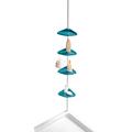 Wenko 21555100 Teleskop Duschecke Compact, Aluminium, 26 x 78-275 x 19,5 cm, weiß / hellblau