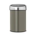 Touch Bin 3 L mit Kunststoffeinsatz / Platinum