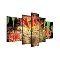 Delester PS620S4A Design rote Blume Tabelle 170 x 100 x 40 cm