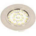 emuca Wandleuchte LED crux-in AC Paint satiniert Kunststoff 230 V 1,8 W Warmweiß Satin-Nickel