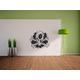 Pixxprint, Wandaufkleber, für das Wohnzimmer, das Schlafzimmer oder Kinderzimmer, Motiv: Totenkopf Spray 900 x 840 mm Nero (Schwarz)