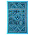 Rajrang Antik Wandbehang Handarbeit Turquoise Wandbehang, Wanddeko Dekoration