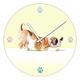 Pro-Art ta035 Glas-Wanduhr Time-Art, Sweet Puppy, Durchmesser 40 cm