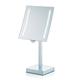 Kela 20627 Standspiegel, Touch-Funktion und LED-Beleuchtung, Batteriebetrieben, 30,5cm, Metall, Sade, Verchromt