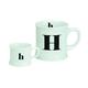 Post Script 85864890139.98 cm, mit Buchstabe H, Espresso-Tasse