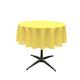 La Leinen Polyester Popeline Tischdecke rund, Polyester, Yellow Light, 147,32 cm