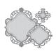 Unbekannt Spellbinders Schablone, Motiv: dekorativer Diamant, 3 Stück, Braun