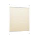 DecoProfi Plissee Stoff Creme 45 x 130 x 2 cm