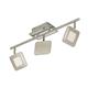 LED Deckenleuchte, 2874-032 Deckenstrahler, Spot, LED Platine, 3 x 4,5 W, 450 Lumen, dreh- und schwenkbar, matt-nickel