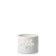 YANKEE CANDLE Winter Flurries Sockel Holder Votivkerzenhalter, Keramik, weiß, 11.5 x 11.5 x 8 cm