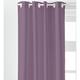 Today 257141 Blickdichter Vorhang mit Ösen, Polyester, 140 x 260 cm, Polyester, Violett, 140x260 cm