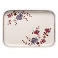 Villeroy & Boch Artesano Provençal Lavendel Rechteckige Servierplatte, 36 x 26 cm, Premium Porzellan, Weiß/Bunt