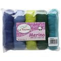 La Fourmi Merino-Wolle, 50 g, Grün/Blau/Türkis