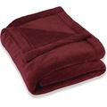 CelinaTex Montreal Kuscheldecke, Mikrofaser Decke Coral Fleece, XXL Wohndecke bordeaux rot, 220 x 240 cm 5000093