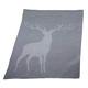 TOM TAILOR 564049 Strickplaid T-Grey Deer, 130 x 180 cm, Baumwollmischgewebe, grau