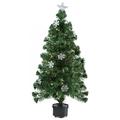 Christmas Gifts 871125249164 Weihnachtsbaum - Schneeflocke, 60 cm, 100 fibre optic tips, künstlich