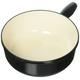 KUHN RIKON 32209 Fondue Caquelon Induktion Eisenguss 24 cm, Gusseisen, schwarz, 33 x 24 x 9.5 cm