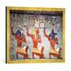 Gerahmtes Bild von AKG Anonymous Ramses I. zw. Anubis und Harsiesis/ägypt, Kunstdruck im hochwertigen handgefertigten Bilder-Rahmen, 70x50 cm, Gold raya