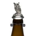 Schnabel-Schmuck Eule+Straß Bierflaschen Zinndeckel mit Zinnfigur