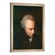 Gerahmtes Bild von AKG Anonymous Kant,Immanuel/Portrait/Gemaelde 1790", Kunstdruck im hochwertigen handgefertigten Bilder-Rahmen, 50x70 cm, Silber raya