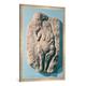 Gerahmtes Bild von Prehistoric "Venus with a horn, from Laussel in the Dordogne", Kunstdruck im hochwertigen handgefertigten Bilder-Rahmen, 70x100 cm, Silber raya