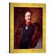 Gerahmtes Bild von Bruno Heinrich Strassberger Portrait of Kaiser Wilhelm II (1859-1941)", Kunstdruck im hochwertigen handgefertigten Bilder-Rahmen, 30x40 cm, Gold raya
